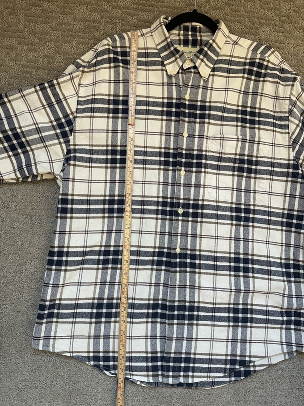 Eddie Bauer Plaid Flannel Shirt Men’s XL Classic Fit 100% Cotton Button Down - Picture 9 of 11